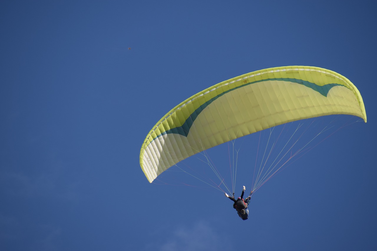 Skraidantis, Paragliding, Linksma, Dangus, Nemokamos Nuotraukos,  Nemokama Licenzija