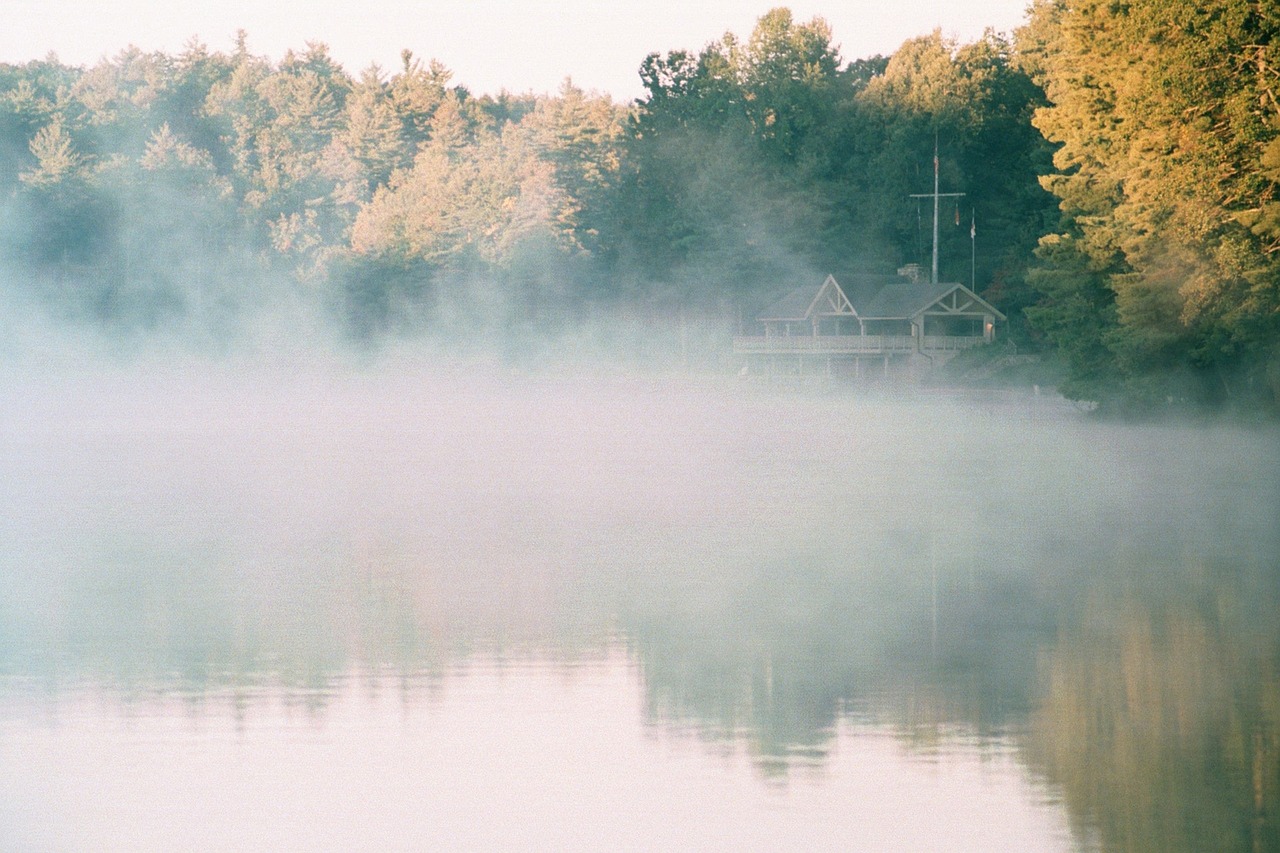 Rūkas, Ežeras, Saulėtekis, Kraštovaizdis, Vanduo, Gamta, Migla, Rūkas, Ramus, Lauke