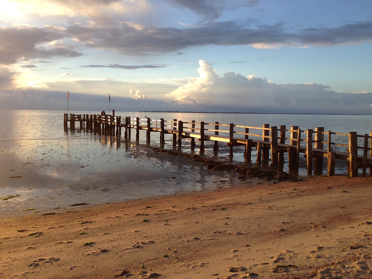 Föhr, Papludimys, Debesys, Šiaurės Jūra, Jūra, Island Föhr, Nordfriesland, Kranto, Dangus, Nemokamos Nuotraukos