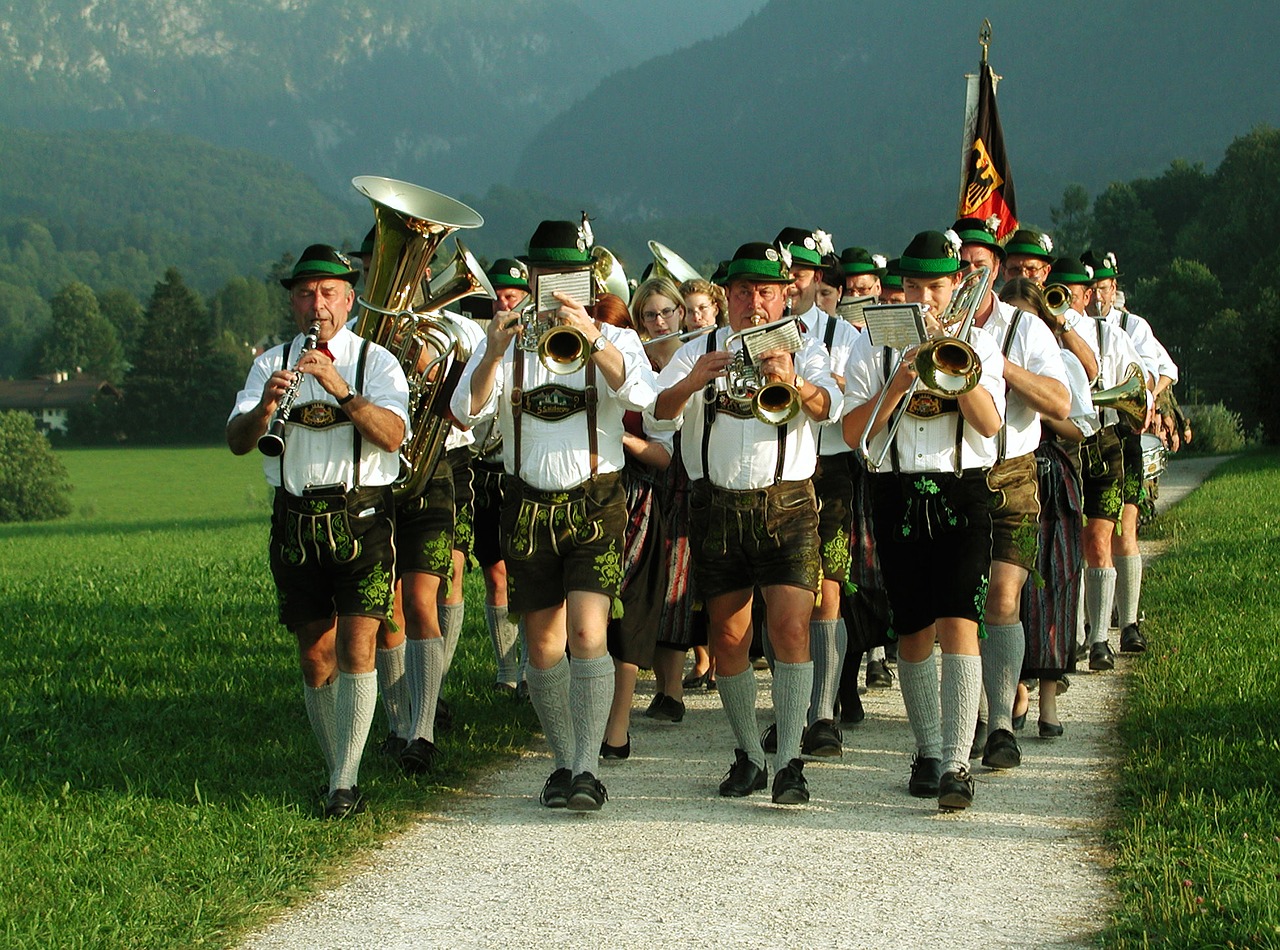 Liaudies Muzika, Muitinės, Žmonių Grupė, Kostiumas, Bavarija, Tradicija, Odinės Kelnės, Pagal Užsakymą, Gildijos Grupė, Vokietija