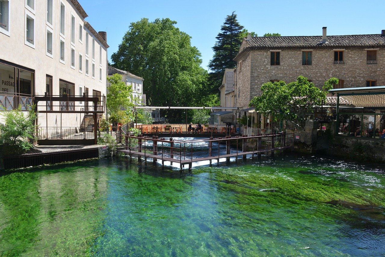 Fontaine De Vaucluse, Kaimas, Vaizdas, Upė, Spalvinga, Turizmas, France, Nemokamos Nuotraukos,  Nemokama Licenzija