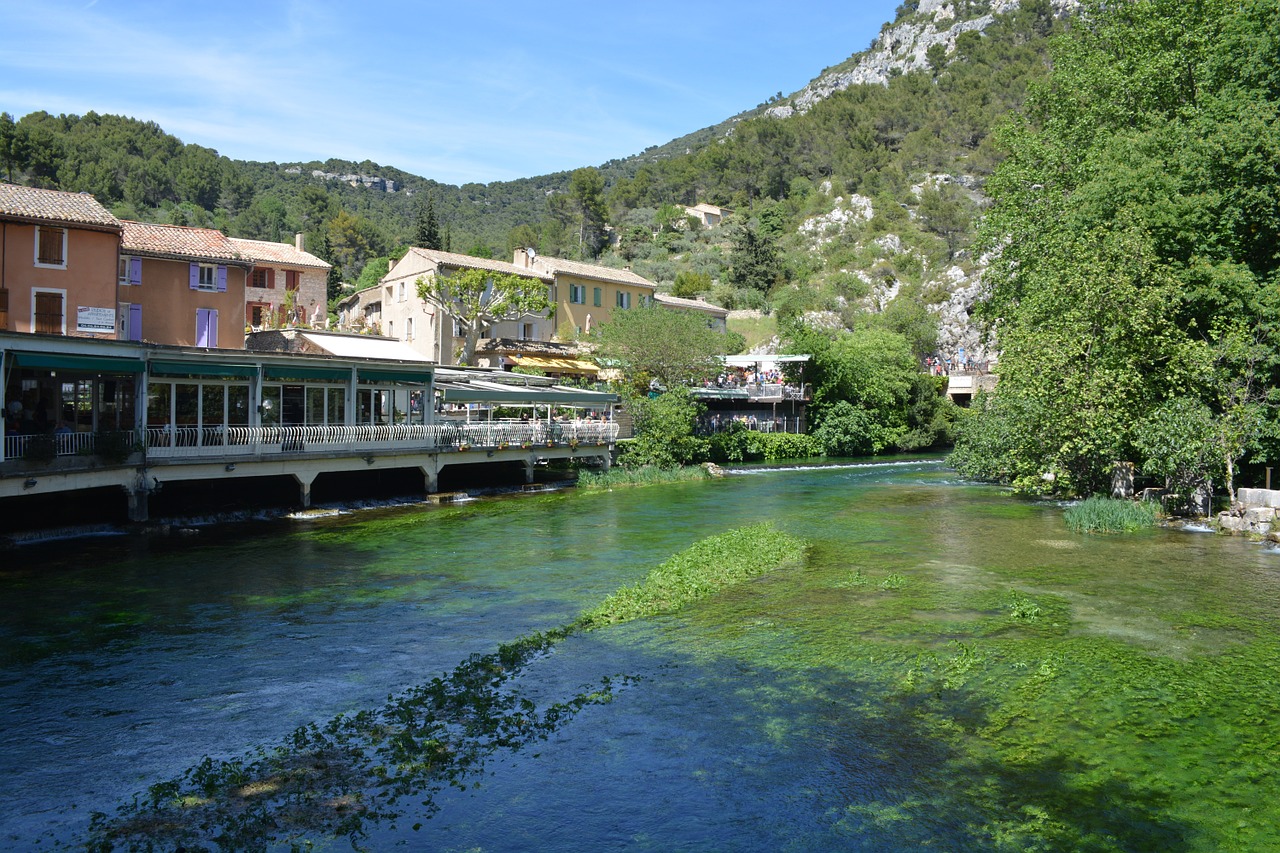 Fontaine De Vaucluse, Kaimas, Vaizdas, Upė, Spalvinga, Turizmas, Nemokamos Nuotraukos,  Nemokama Licenzija