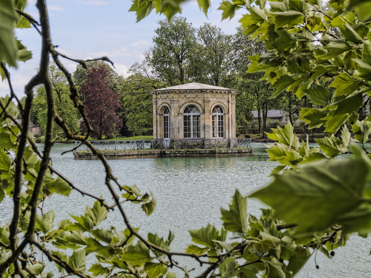 Fontainebleau Parkas, Ežeras, Belvedere, Pavėsinė, Gyvenamoji Vieta, Karališkasis, Prancūzų Kalba, Imperijos, Architektūra, Rūmai