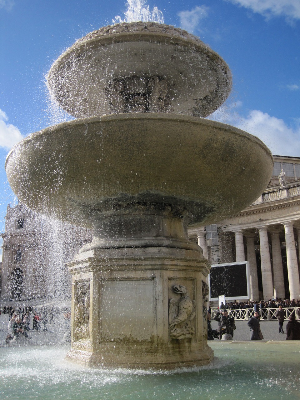 Fontana, Vanduo, San Pietro, Piazza, Nemokamos Nuotraukos,  Nemokama Licenzija