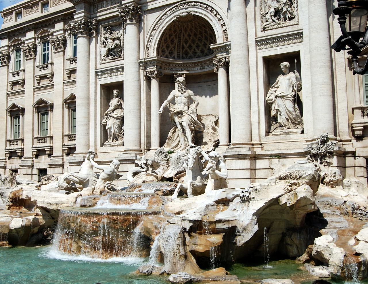 Fontana Di Trevi, Roma, Vanduo, Statula, Nemokamos Nuotraukos,  Nemokama Licenzija