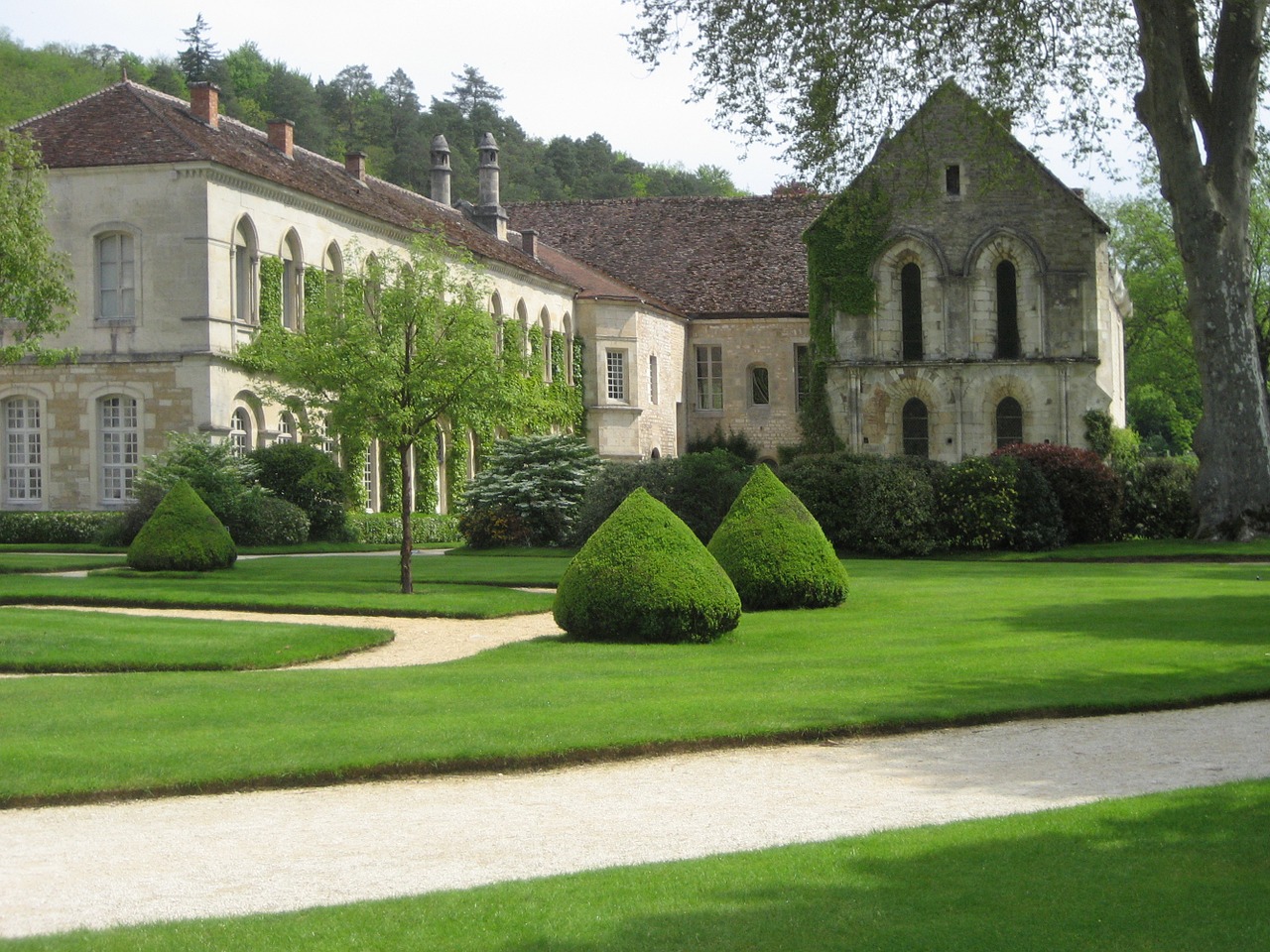 Fontenay, Abatija, Unesco, Côte-Dor, France, Burgundija, Nemokamos Nuotraukos,  Nemokama Licenzija