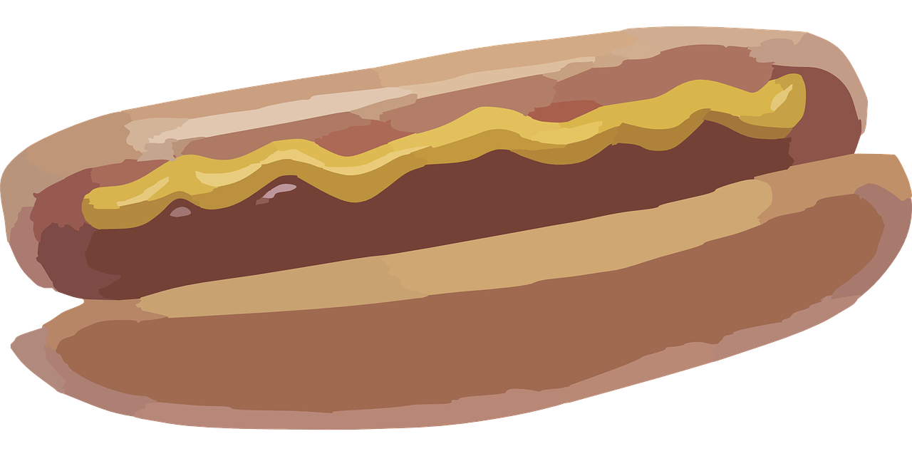 Maistas, Sumuštinis, Mėsa, Greitai, Garstyčios, Užkandis, Maistas, Duona, Nemokama Vektorinė Grafika, Nemokamos Nuotraukos