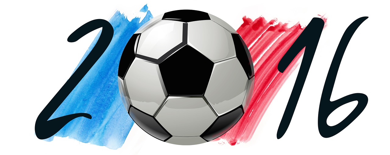 Futbolas, Europos Čempionatas, Reklama, 2016, Vyrai, Em, Sportas, Ženklas, Vėliava, Mėlynas