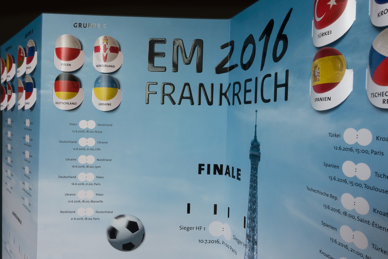 Futbolas, Europos Čempionatas, 2016, Vyrai, Em, Planuotojas, 3D, Sportas, Ženklas, Vėliava