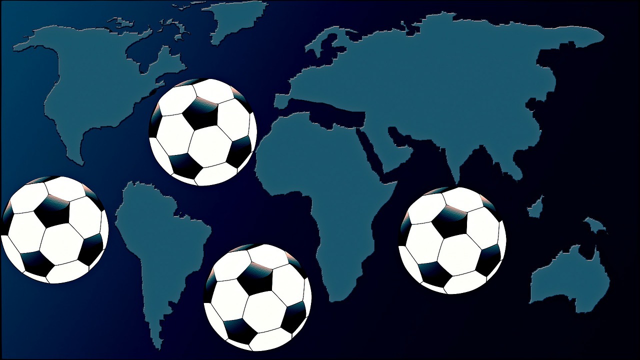 Futbolas, Pasaulio Žemėlapis, Visame Pasaulyje, Sportas, Globalizacija, Nemokamos Nuotraukos,  Nemokama Licenzija