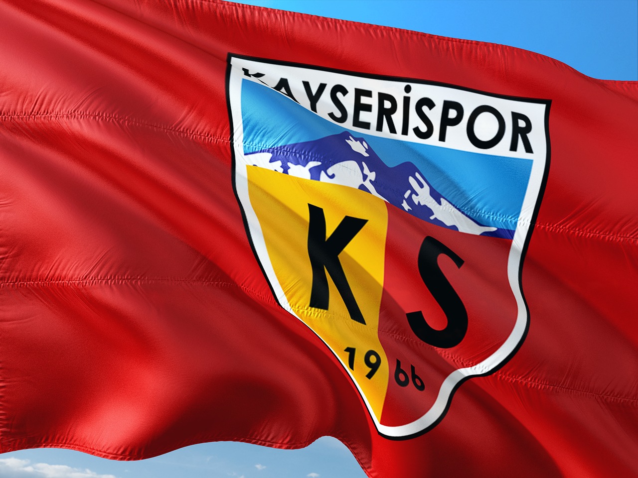 Futbolas,  Tarptautinis,  Turkija,  Sportoto Süperlig,  Vėliava,  Kayserispor, Nemokamos Nuotraukos,  Nemokama Licenzija