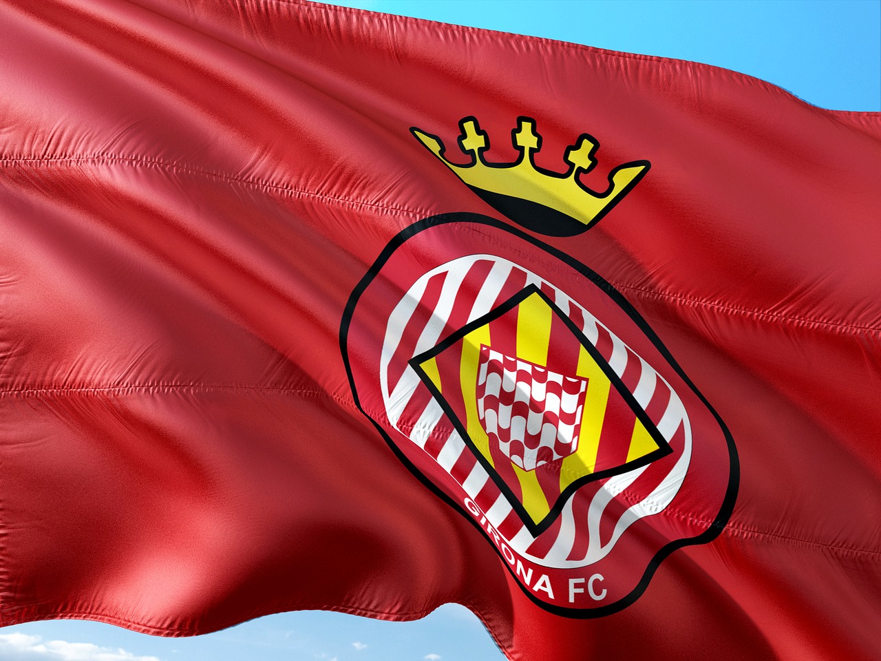 Futbolas,  Tarptautinis,  Ispanija,  La Liga,  Vėliava,  Girona Fc, Nemokamos Nuotraukos,  Nemokama Licenzija