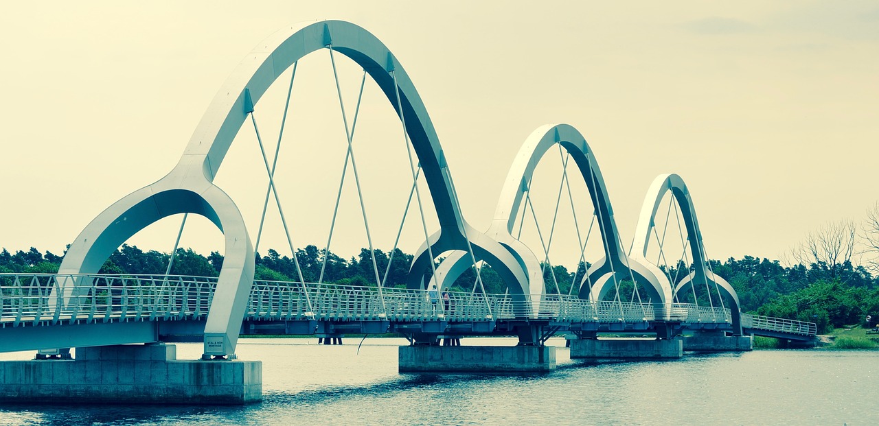 Pėsčiųjų Tiltas, Ciklinis Tiltas, Vanduo, Architektūra, Nemokamos Nuotraukos,  Nemokama Licenzija