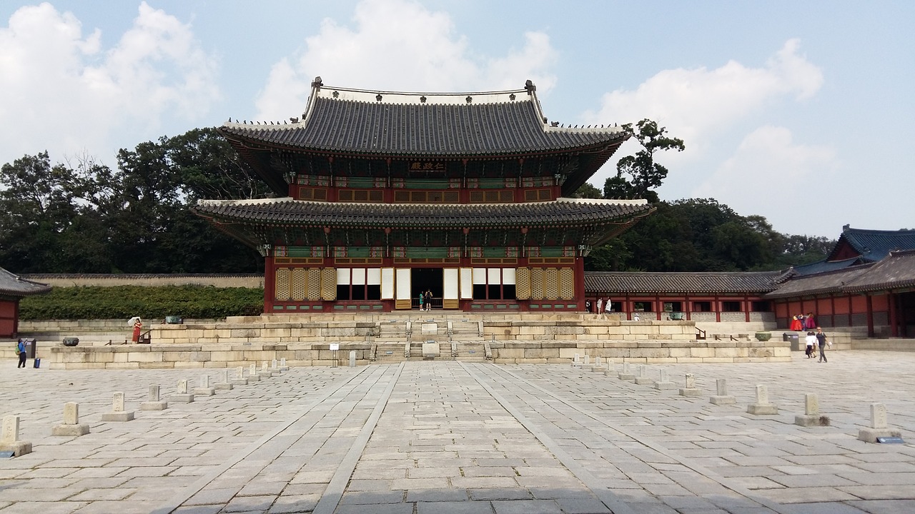 Uždraustasis Miestas, Changdeokgung, Senoji Mokykla, Mėnulis, Korėjos Respublika, Tradicinis, Korėjiečių Tradicinė, Korėja, Stogo Čerpė, Seulas