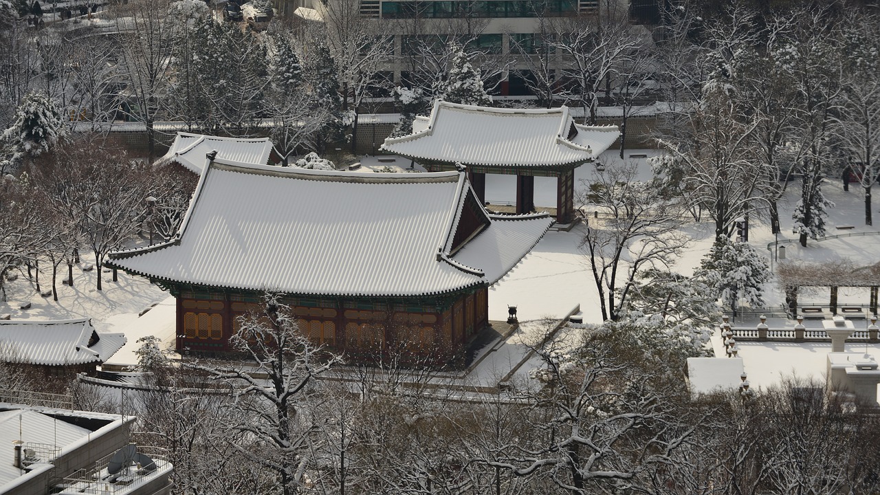 Uždraustasis Miestas,  Sniegas,  Tradicinis,  Istorinės Vietos,  Žiemos,  Senoji Mokykla,  Korėja,  Seulas,  Architektūra,  Korėjos Respublika
