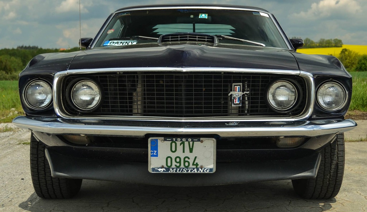 Ford, Mustangas, Senas, Caras, Senoji Mokykla, 1969, Nemokamos Nuotraukos,  Nemokama Licenzija