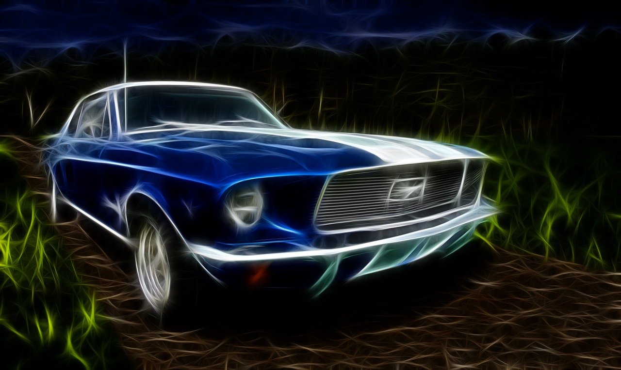 Ford Mustang, Ford, Automatinis, 1967, 1960 M. Stilius, Amerikietiškas Automobilis, Automobilis, Kolekcionieriaus Automobilis, Vilkite Automobilį, Raumenų Automobilis