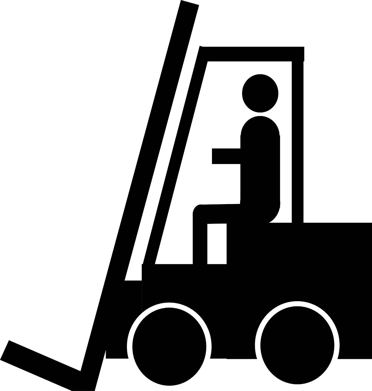 Šakinis Krautuvas, Padėklų Transporteris, Šakinis Krautuvas, Autokrautuvas, Sveriantis Sunkvežimis, Krautuvas, Autokrautuvas, Krautuvas, Siluetas, Nemokama Vektorinė Grafika