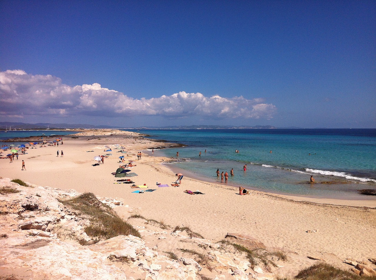Formentera, Papludimys, Costa, Jūra, Vanduo, Gamta, Mėlynas, Kraštovaizdis, Vasara, Dangus