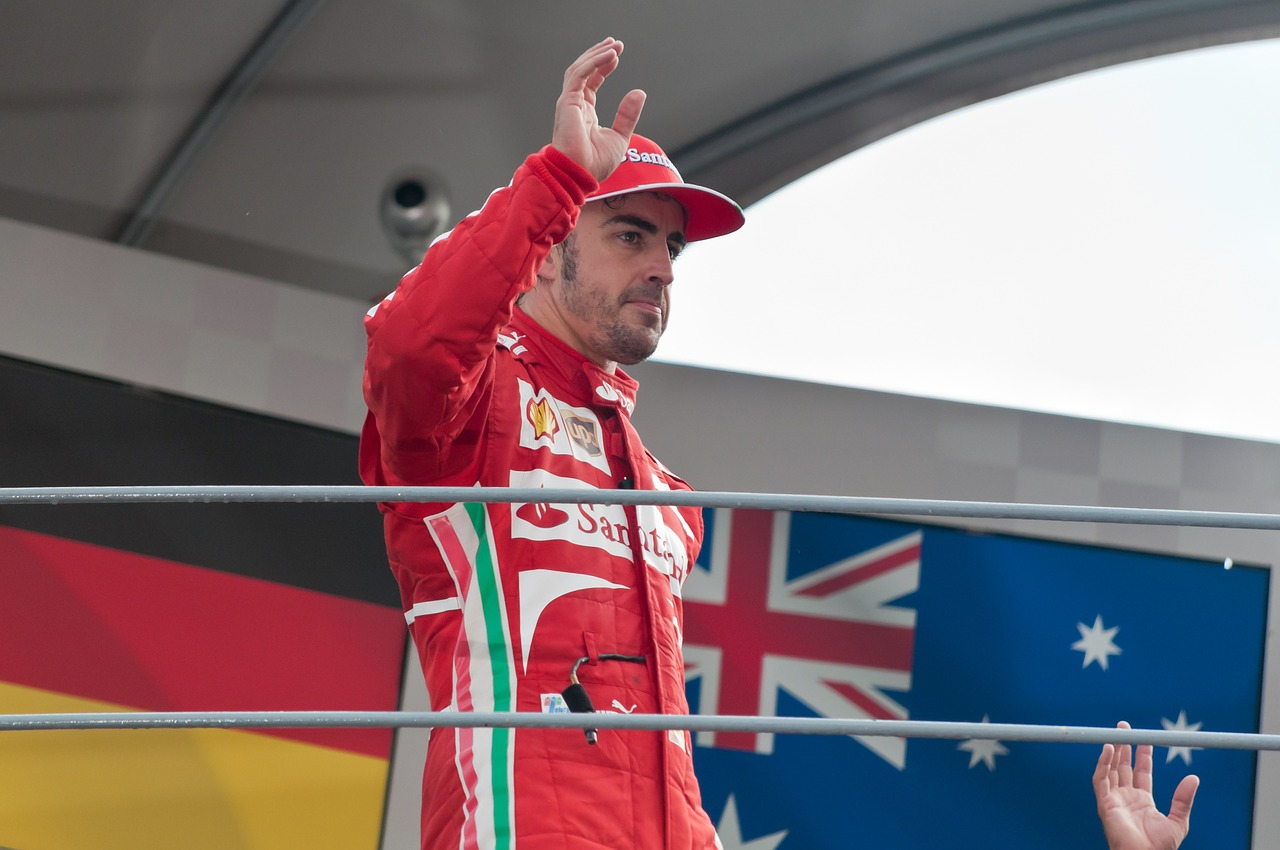 Formulė 1, Fernando Alonso, Pilotas, Podiumas, Monza, Šventė, Varikliai, Sportas, Ferrari, F1