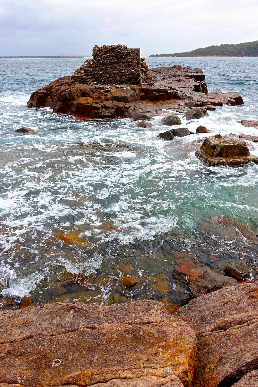 Fort Tomaree, Nelsono Įlanka, Australia, Uolingas, Vaizdas, Atsipalaiduoti, Vista, Vaizdingas, Pakrantė, Pakrantės