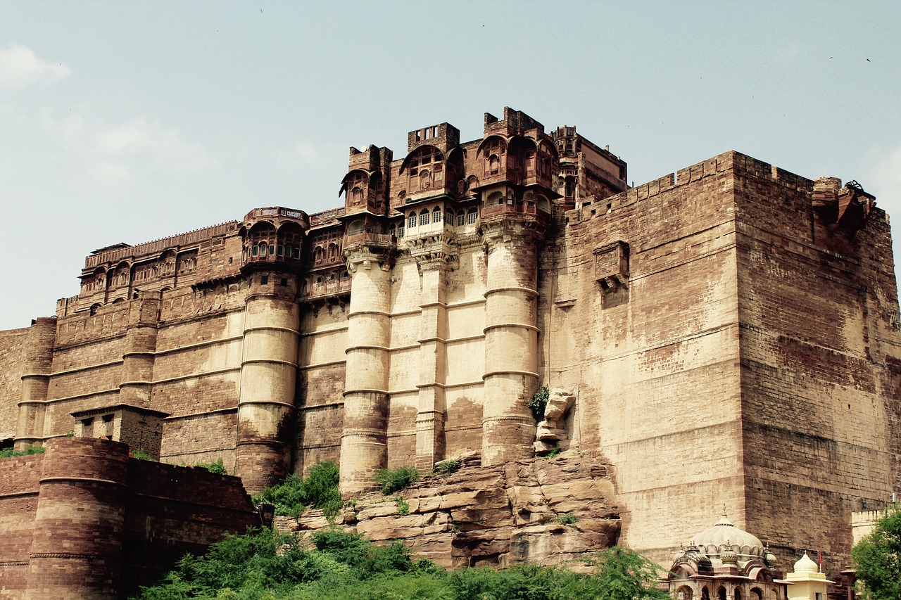 Tvirtovė, Rajasthan, Rūmai, Indija, Paveldas, Smiltainis, Architektūra, Kelionė, Asija, Paminklas