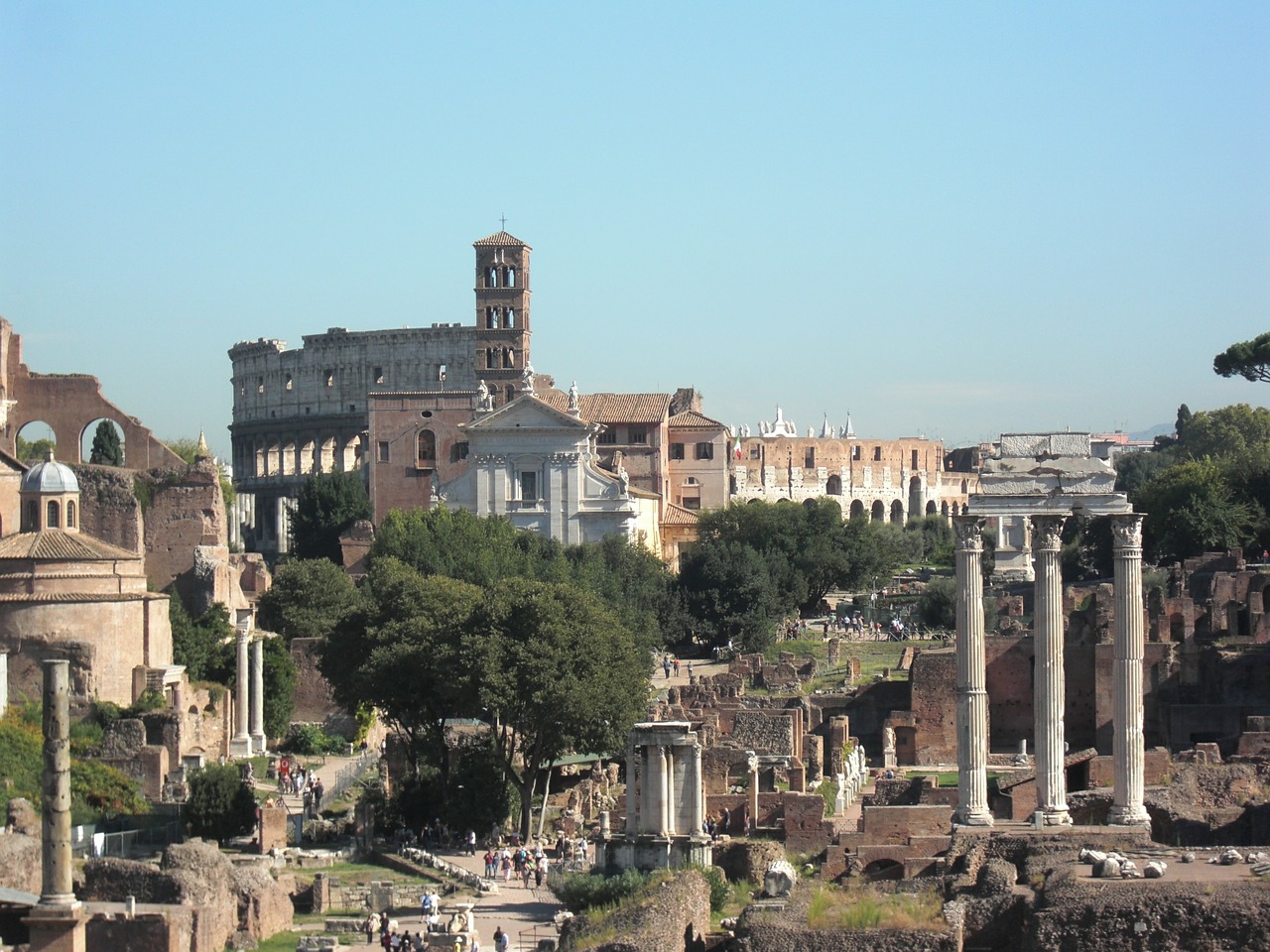 Forumas, Roma, Italy, Romėnų, Foro Romano, Romanai, Senas, Architektūra, Istoriškai, Senovė