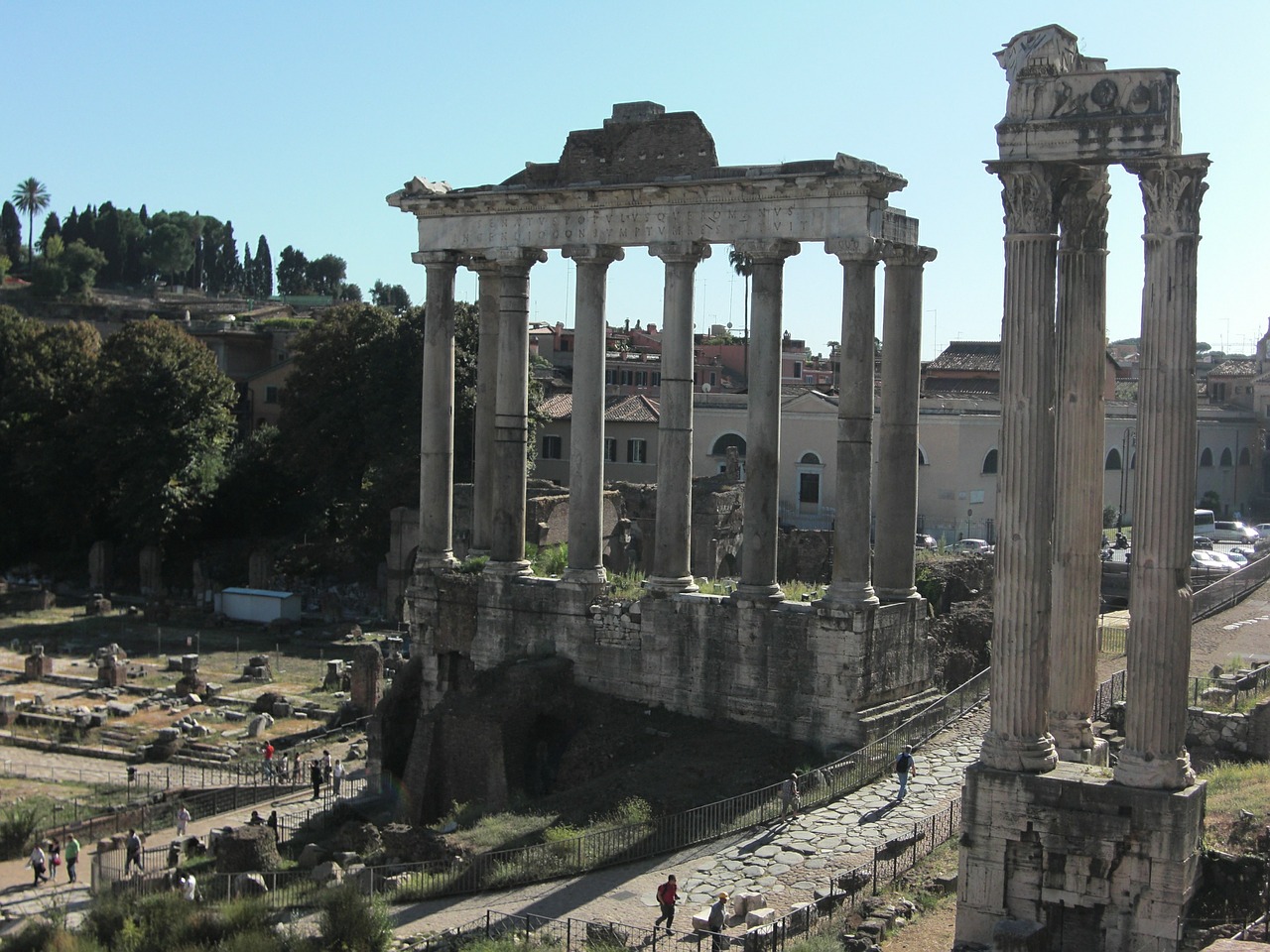 Forumas, Stulpelis, Roma, Italy, Romėnų, Foro Romano, Romanai, Senas, Architektūra, Istoriškai