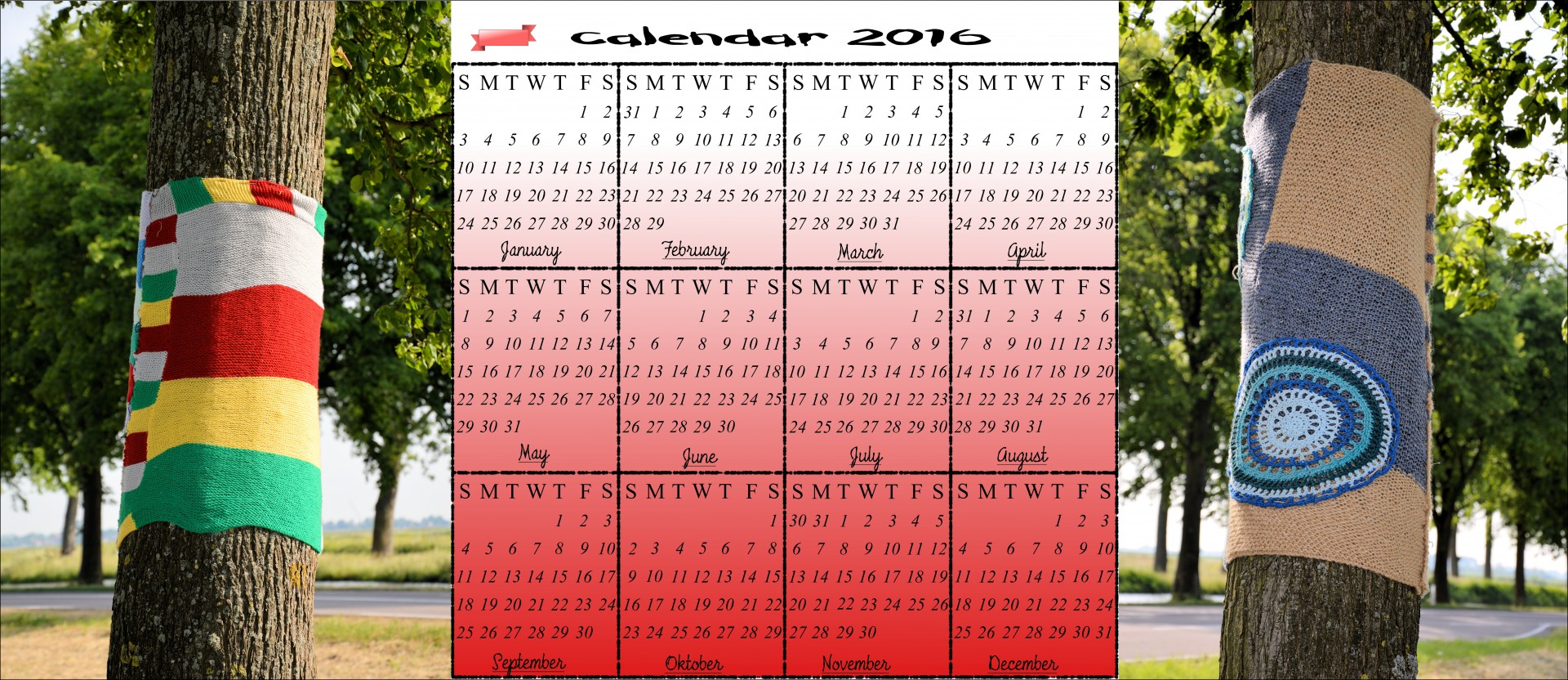 2016 & Nbsp,  Kalendorius,  Mėnuo,  Metai,  Apdaila,  Planuotojai,  Fonas,  Data,  Medis,  Džemperis
