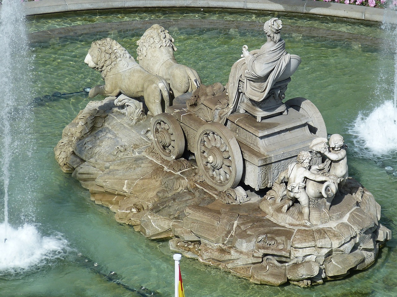 Fontanas, Madride, Ispanija, Erdvė, Kastilija, Kapitalas, Istoriškai, Figūra, Ornamentas, Perspektyva