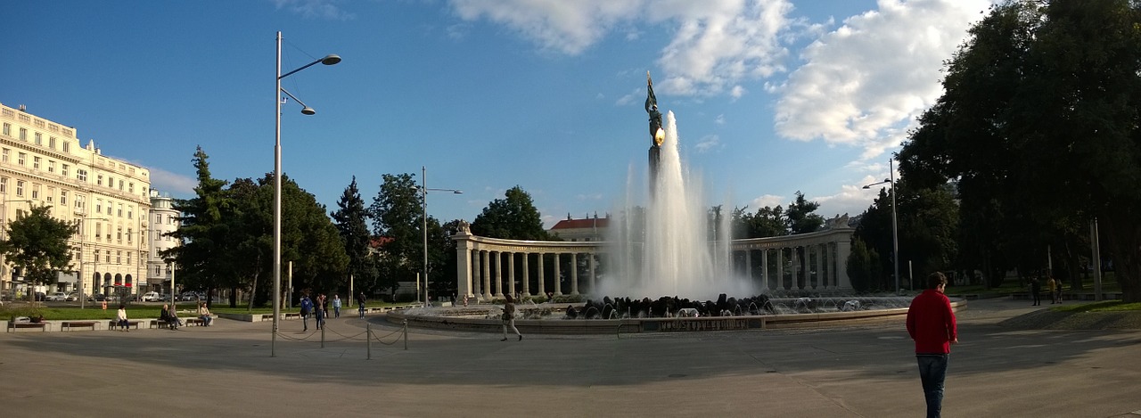 Fontanas, Schwarzenbergplatz, Vienna, Austria, Vanduo, Paminklas, Nemokamos Nuotraukos,  Nemokama Licenzija