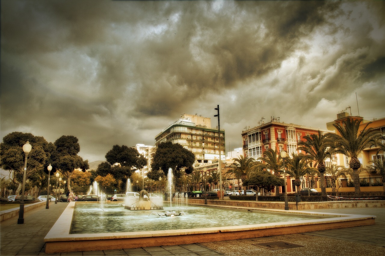 Fontano Tvenkinys, Nicolas Salmeron Park, Almerija, Nemokamos Nuotraukos,  Nemokama Licenzija