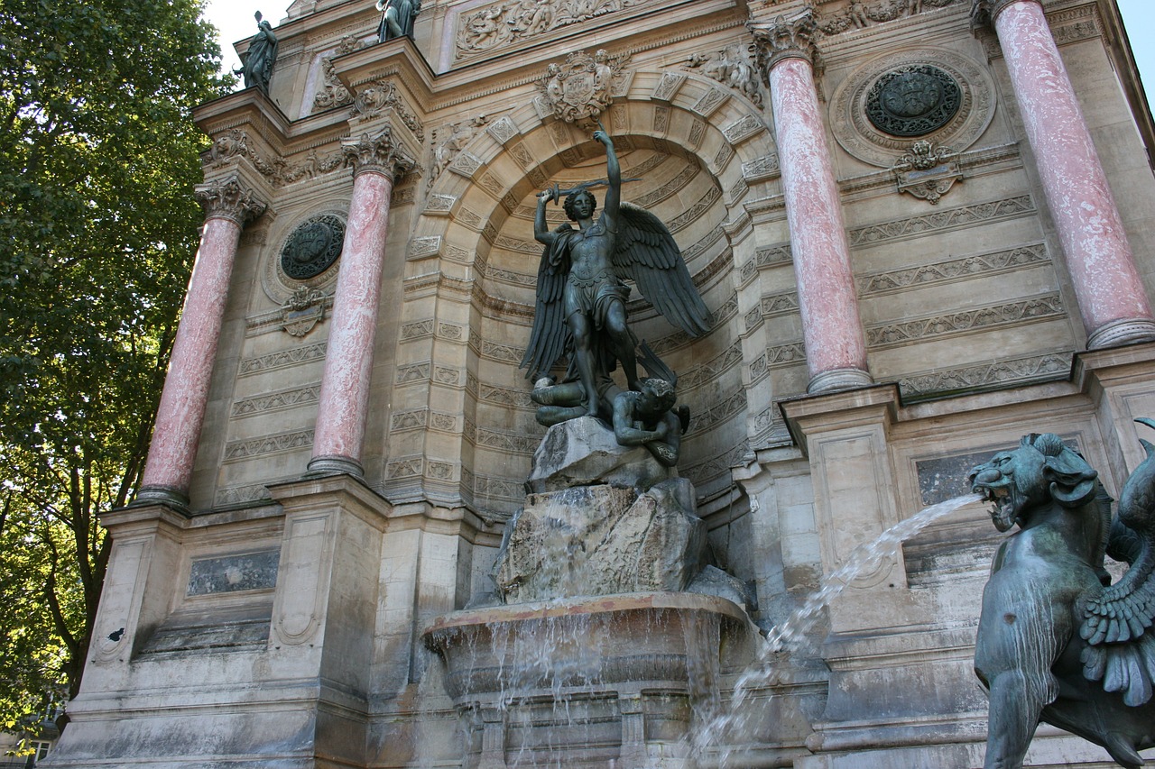 Fontanas Saint-Michel, Šaltinis, Paris, Nemokamos Nuotraukos,  Nemokama Licenzija
