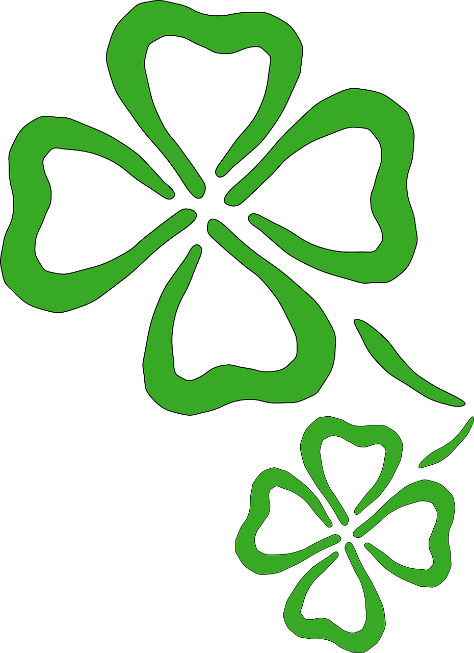 Keturių Lapų Dobilų, Žalias, Sėkmė, Šaukštas, Airiškas, Šv Patriko Diena, Simbolis, Šventė, Gamta, Gerai