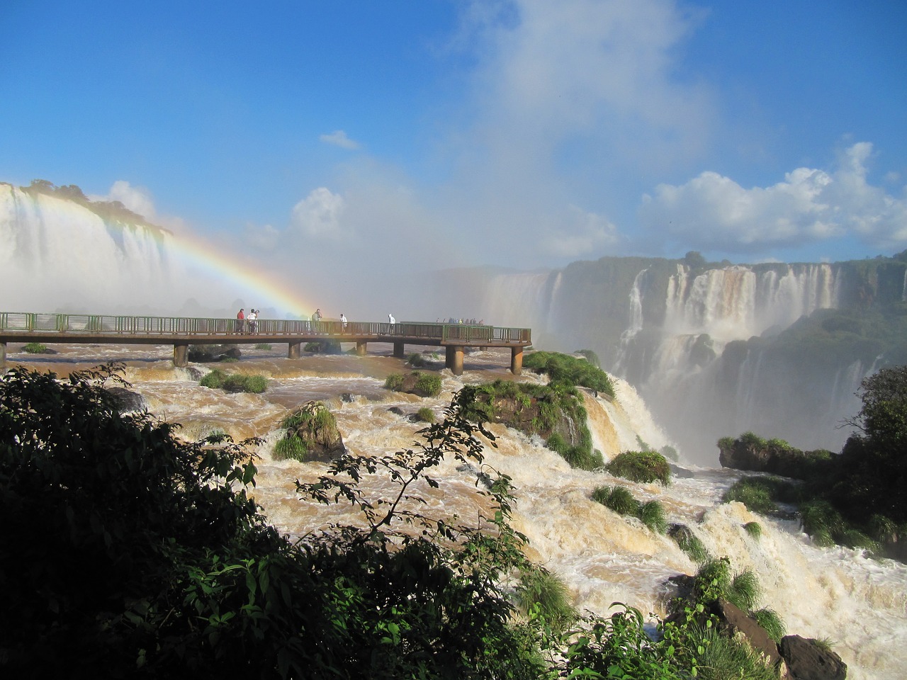 Iguaçu Burną, Katarakta, Iguaçu Upė, Vanduo Patenka, Paraná, Turizmas, Brazilija Kraštovaizdis, Krioklys, Burna, Kriokliai