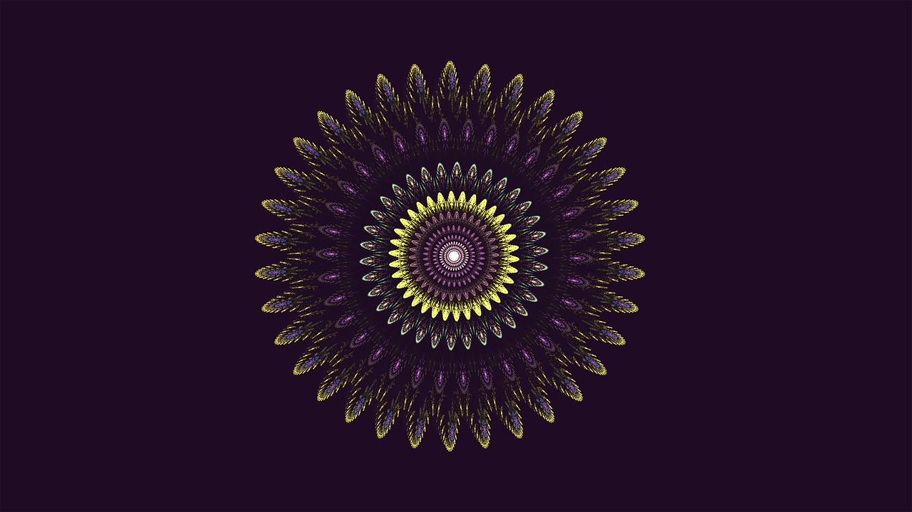 Fraktalas, Violetinė, Mandala, Violetinė, Fraktalinis Menas, Geometrinis, Nemokamos Nuotraukos,  Nemokama Licenzija