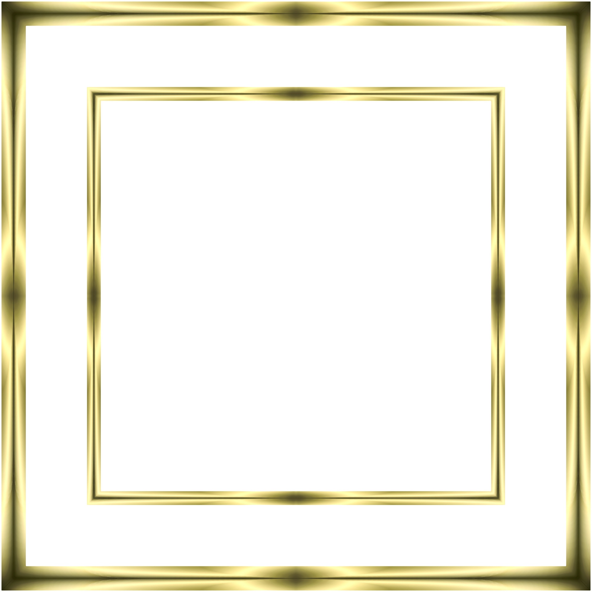 Золотая квадратная рамка