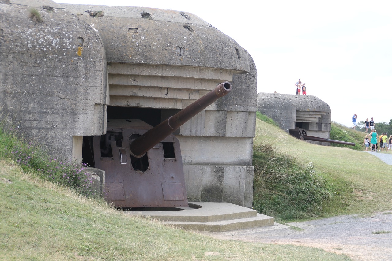 France, Normandija, Bunkeris, Longues-Sur-Mer, D-Diena, Nemokamos Nuotraukos,  Nemokama Licenzija