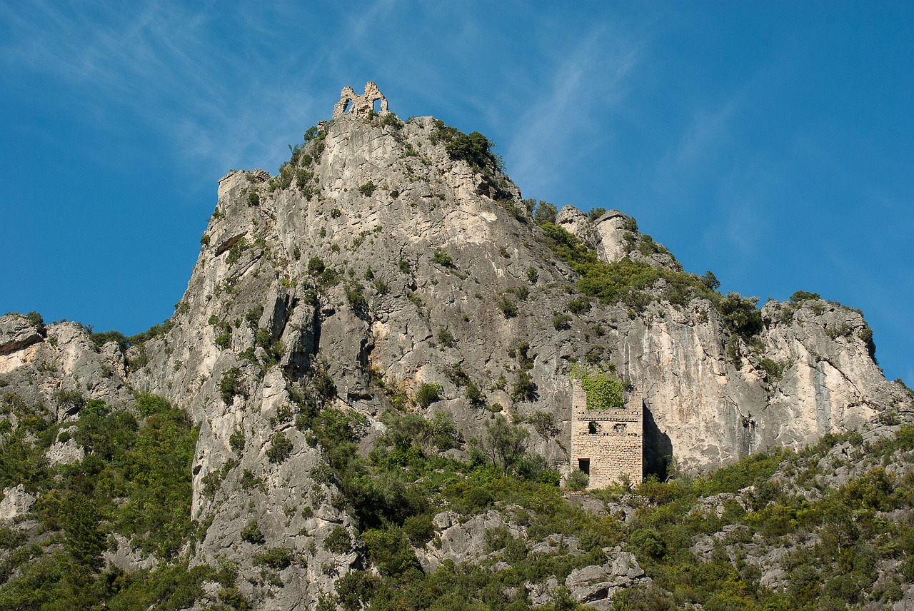 France, Heraldas, St Guilhem Dykumoje, Cévennes, Griuvėsiai, Pilis, Nemokamos Nuotraukos,  Nemokama Licenzija