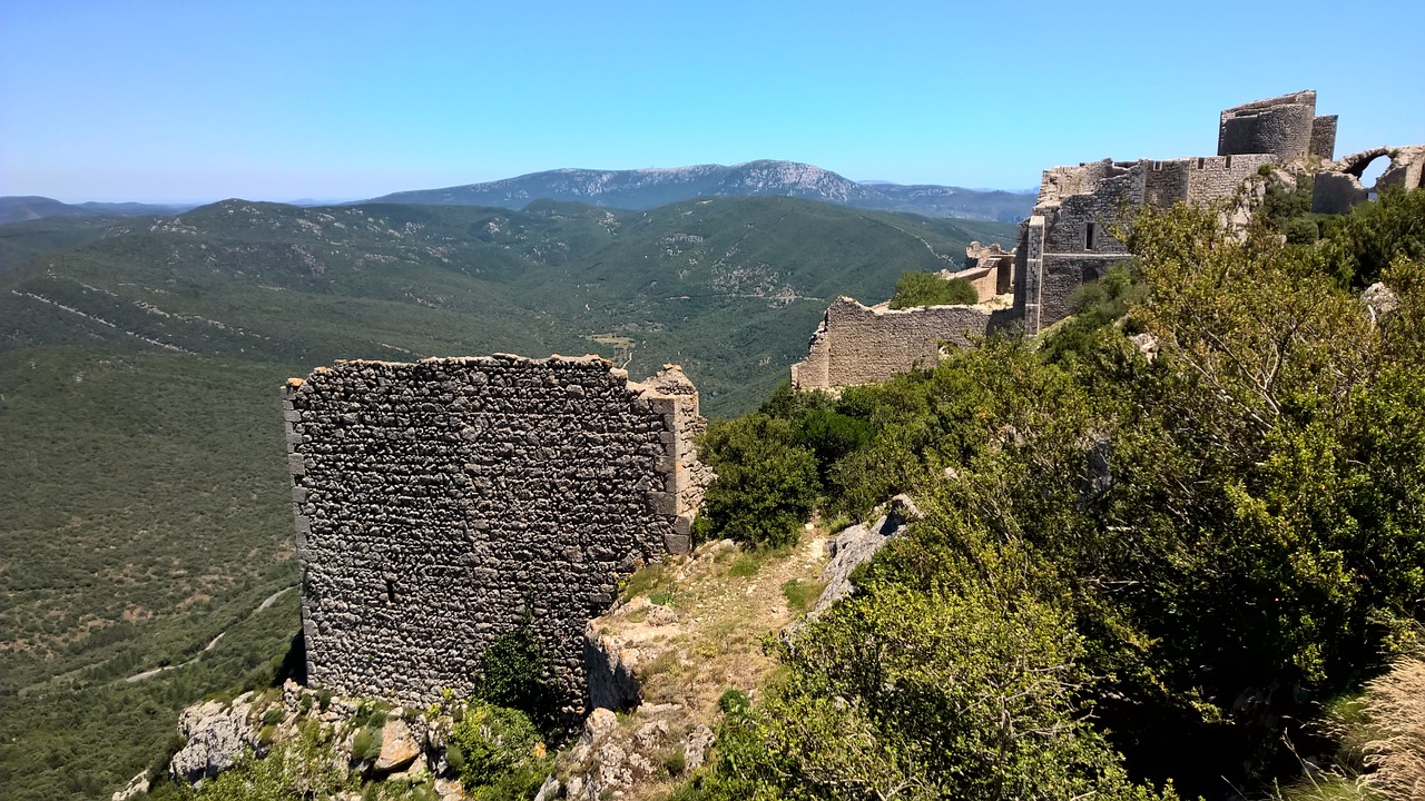 France, Pirėnai, Pilys, Panorama, Peržiūros, Katalonai, Kalnai, Akmenys, Sugadinti, Nemokamos Nuotraukos