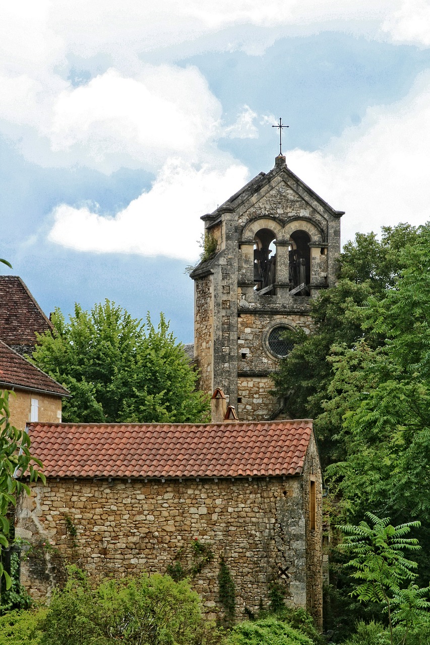 France, Périgord, Dordogne, Bažnyčia, Nemokamos Nuotraukos,  Nemokama Licenzija