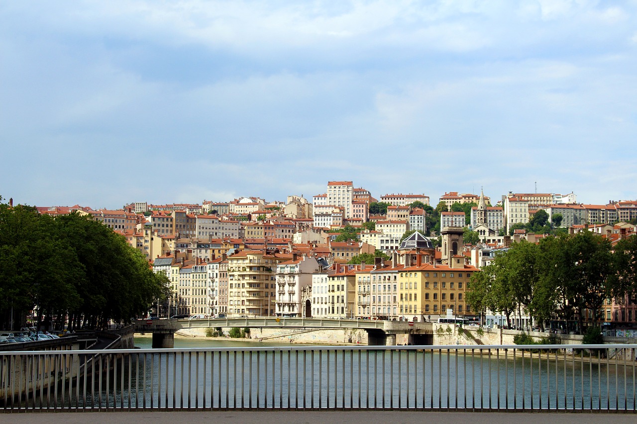 France, Lyon, Architektūra, Miestas, Rhône, Istoriškai, Upė, Vaizdas, Pastatas, Perspektyva