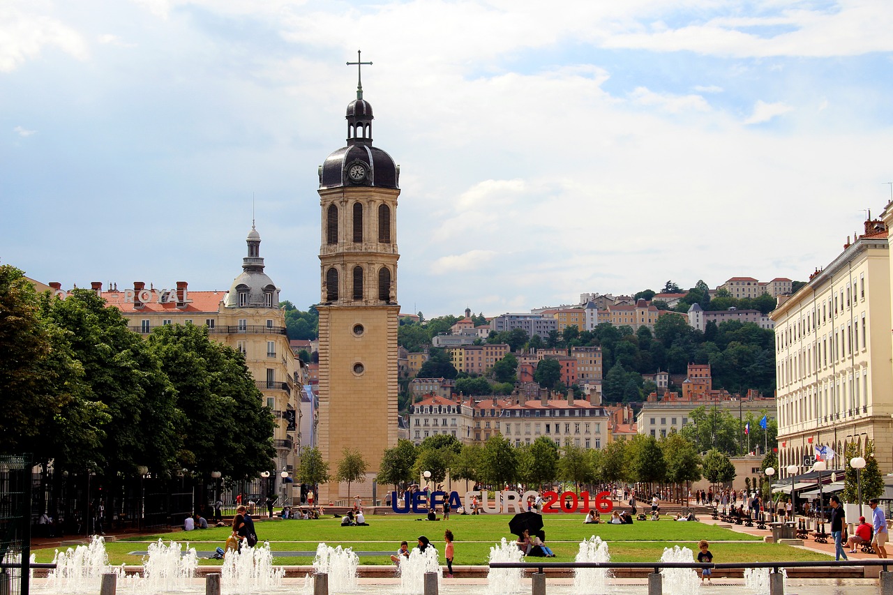 France, Lyon, Architektūra, Miestas, Bažnyčia, Istoriškai, Katalikų, Fasadas, Vaizdas, Pastatas