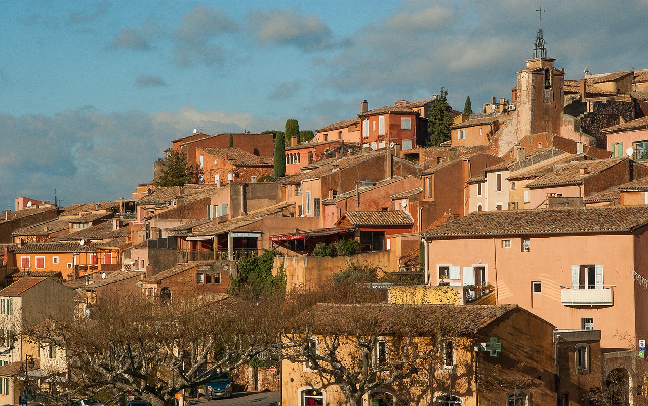 France, Roussillon, Kaimas, Luberon, Nemokamos Nuotraukos,  Nemokama Licenzija