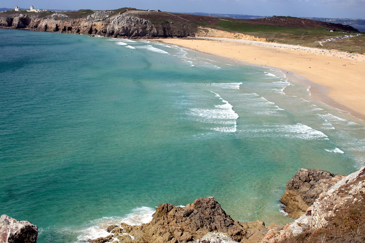 France, Brittany, Atlanto Vandenynas, Papludimys, Banga, Pusė, Camaretas, Rašiklio Skrybėlę, Nemokamos Nuotraukos,  Nemokama Licenzija