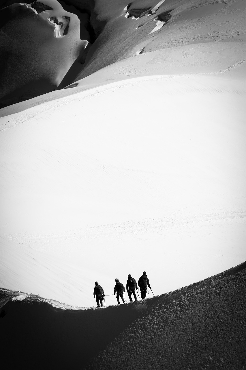 France, Aiguille Du Midi, Alpinizmas, Kalnas, Sniegas, Nemokamos Nuotraukos,  Nemokama Licenzija