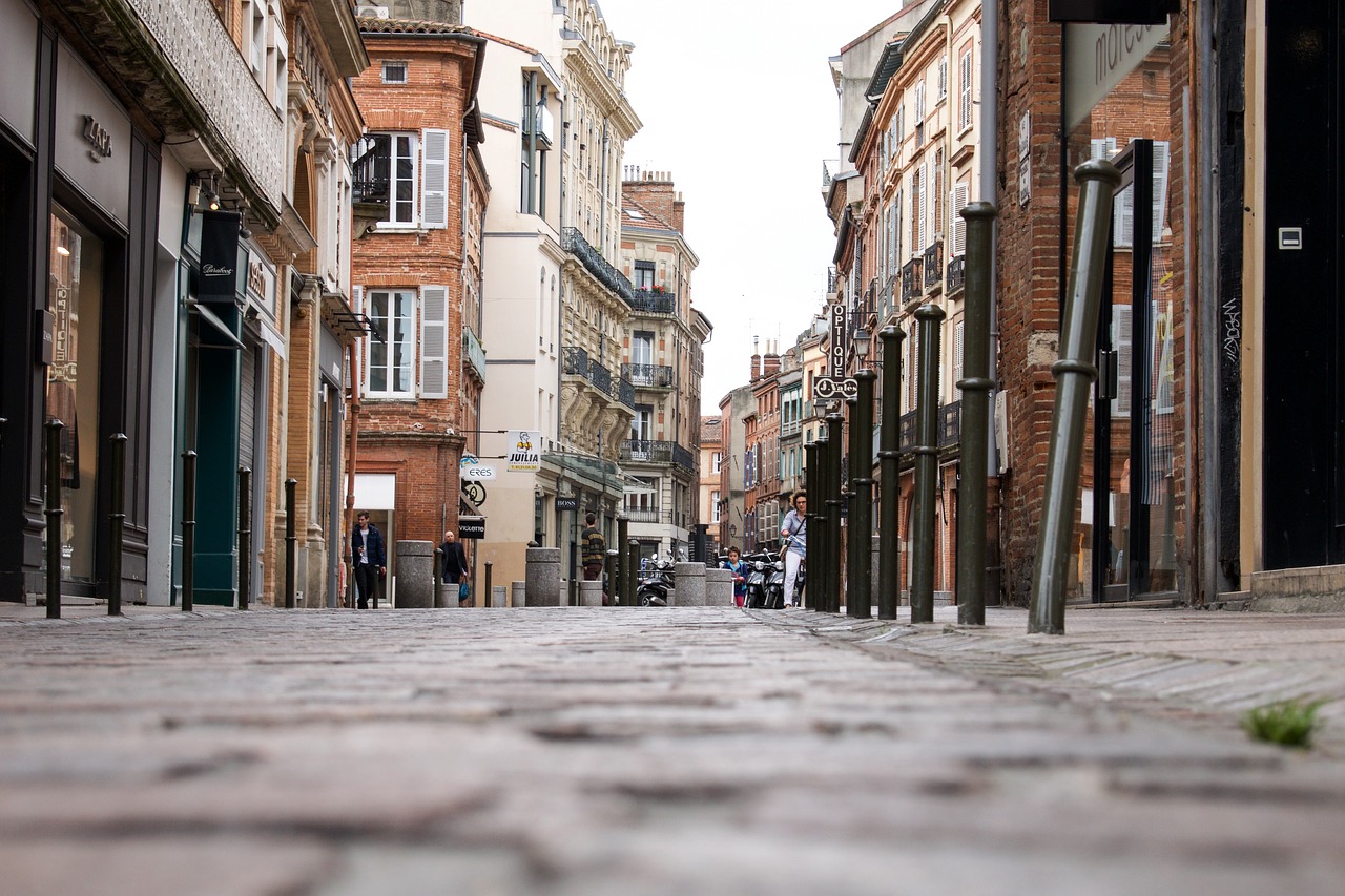 France, Toulouse, Architektūra, Pastatai, Gatvė, Senas, Centras, Miestas, Senamiestis, Rožinis Miestas