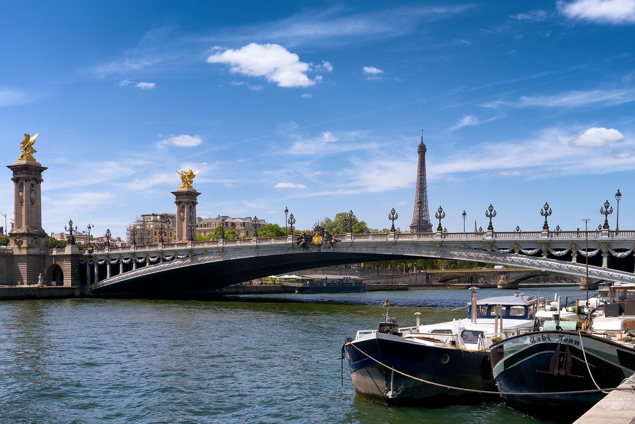 France, Prancūzų Kalba, Seine, Upė, Eifelis, Bokštas, Valtys, Vanduo, Tiltas, Aleksandras