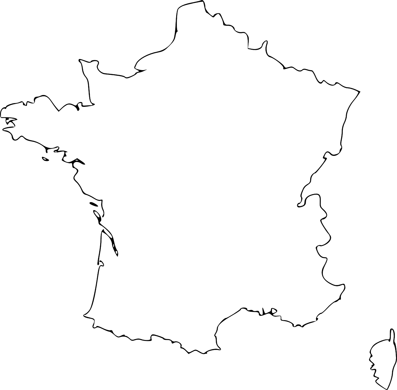 France, Žemėlapis, Geografija, Šalis, Prancūzų Kalba, Nemokama Vektorinė Grafika, Nemokamos Nuotraukos,  Nemokama Licenzija