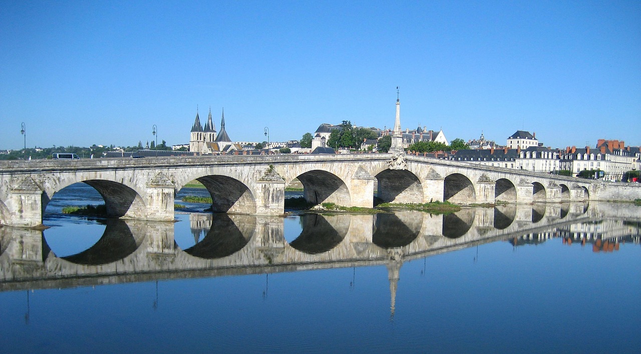 France, Tiltas, Miestas, Architektūra, Vasara, Pavasaris, Lauke, Apmąstymai, Upė, Vanduo